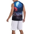 thumbnail image 2 of Sikiie Artistic Moon Rose Basketball Jersey Reversible Men's Mesh Athletic Sports Shirts Training Practice S-4XLSmall, 2 of 6