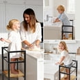 thumbnail image 4 of G TALECO GEAR Kitchen Step Stool for Toddler, Toddler Tower for Kids, 3-in-1 Wooden Stool with Safety Rail, Height Adjustable Iron-Frame , Brown, 4 of 9