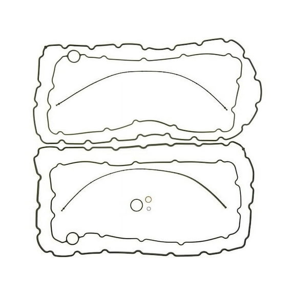 Oil Pan Gasket Set - Compatible with 2003 - 2007 Ford F-250 Super Duty 6.0L V8 2004 2005 2006
