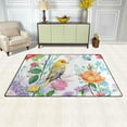 thumbnail image 3 of SKYSONIC Lightweight Carpet Mats Area Soft Rugs Floor Mat Doormat Decoration for Rooms Entrance 31 x 20 inches Floral Roses Bird and Butterfly, 3 of 6