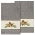 thumbnail image 2 of Linum Home Textiles 2-Pieces Nature Turkish Cotton Bath Towels, 27" x 54", Gray, 2 of 4
