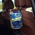 thumbnail image 5 of Easygdp Vintage Starry Sky Shark Car Trash Can Garbage Car Accessories Trash Can Car Waste Bin for for Driver and Passenger Any Vehicle, 5 of 7