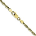 thumbnail image 3 of Solid 10k Yellow Gold 3mm Extra-Light Diamond Cut Rope Chain - 22", 3 of 8