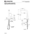 thumbnail image 4 of Kingston Brass LS2711DL Concord Single-Handle 1-Hole Deck Mount Pull-Out Sprayer Kitchen Faucet in Polished Chrome, 4 of 6