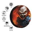 thumbnail image 4 of Saiise Chucky Bd Print Rv Spare Tire Cover Wheel Tire Cover for Travel Trailers Protectors Weatherproof Dust-Proof for Camper Trailer Truck SUV Rv Universal-15 inch, 4 of 8