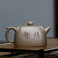 thumbnail image 4 of handmade square shape purple clay teapot beauty authentic kettle, 4 of 4