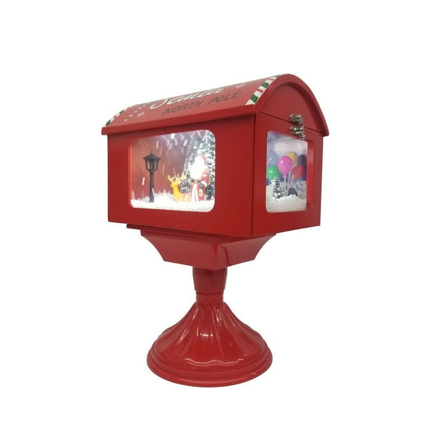 Inteprter Buzón de juguete, adorno de escritorio, mano de obra, tamaño compacto, decoraciones para el hogar, decoración de Navidad, accesorios para Kits de decoración para fiestas Inteprter HA070373-00B