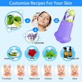 thumbnail image 3 of Rodillo de hielo para la cara, paquete de 2, molde de hielo reutilizable para el cuidado de la belleza de la cara/ojos/cuello, herramientas de silicona para el cuidado de la belleza del rodillo facial JFHHH pequeña, 3 of 5