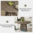 thumbnail image 6 of Finmind 47" Dining Table - Round Wooden Kitchen Table for 4-6 People, Modern Large Room Table, 6 of 6