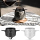 thumbnail image 1 of Muyoka Cono de filtro de café, verter sobre el gotero de café Taper Filtro de café de preparación manual Malla de filtro de acero inoxidable plegable Filtro portátil reutilizable Cafetera para máquina Muyoka Hogar, 1 of 7