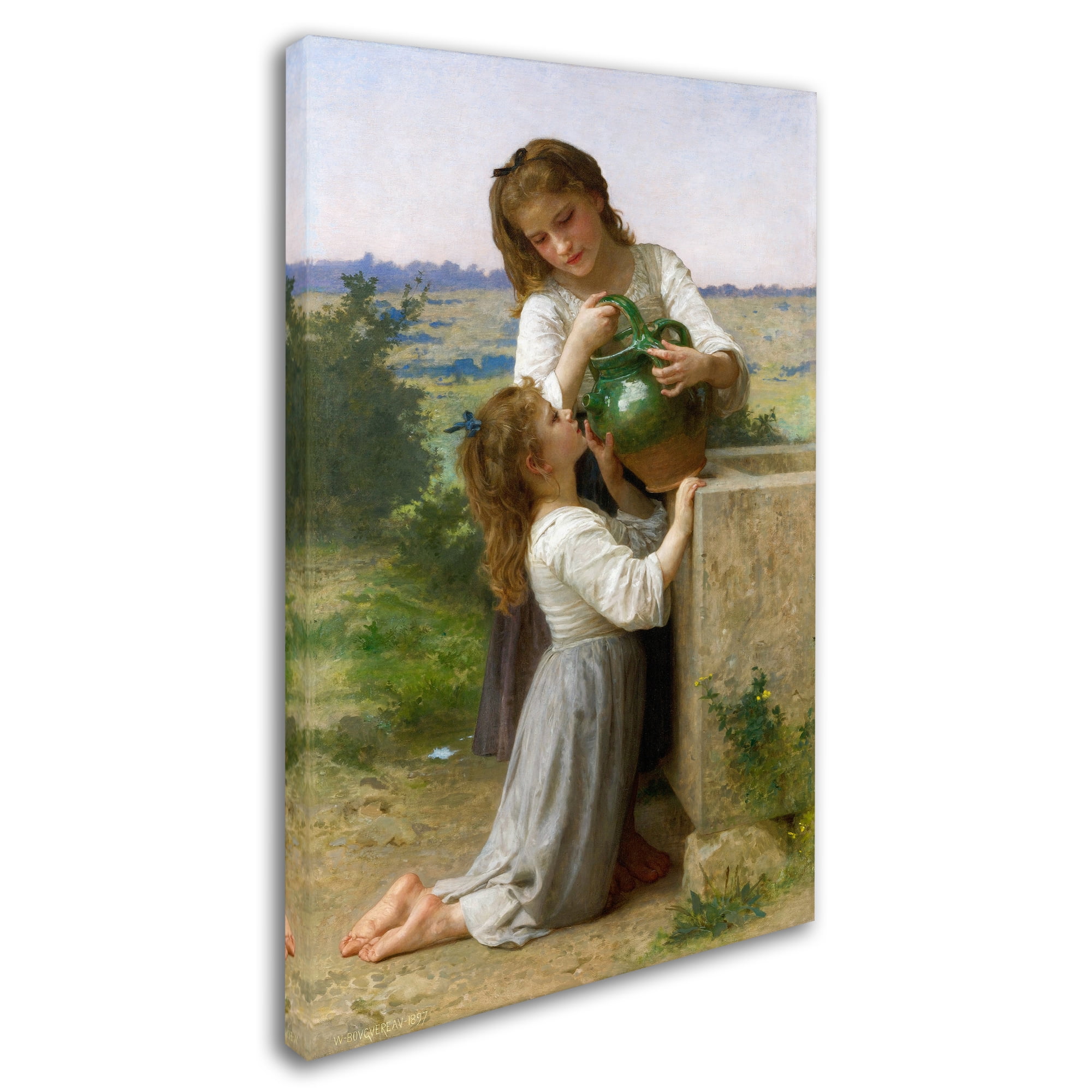 Trademark Fine Art 'At The Fountain' Canvas Art by Botticelli