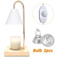 thumbnail image 3 of Hyindoor Candle Warmer Lamp Wax Melt Warmer for Scented Wax with 2 GU10 Bulbs, Birthday Gifts for Women, Mom Gifts Idea  (White), 3 of 9