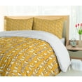 thumbnail image 5 of Ambesonne Food Duvet Cover Sets, Fruits and Vegetables Pattern, 2-Queen, Pale Orange Pale Yellow, 5 of 7