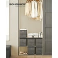 thumbnail image 2 of SONGMICS 10.2" Cube Storage Bin 6 Foldable Cube Organizer Bin with Handles Storage Box for Living Room Bedroom Office Misty Gray, 2 of 7