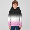 thumbnail image 2 of Ketyyh-chn99 Kids Sweatshirt Boys Girls Solid Patchwork Hooded Pullover Sweatshirt Hoodies Pink,2-3 Years, 2 of 4
