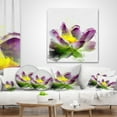 thumbnail image 4 of Designart Lotus Flower Sketch Watercolor - Floral Throw Pillow - 18x18, 4 of 5