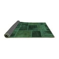 thumbnail image 2 of Ahgly Company Indoor Rectangle Patchwork Turquoise Blue Transitional Area Rugs, 2' x 5', 2 of 4