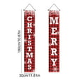 thumbnail image 3 of Uuiauoio Christmas Couplet Door Curtain Set with Design, Polyester Door Cover , Festival Background Cloth for Holiday Party Decoration,Party Decoration Door Cover Christmas Flag Background Cloth, 3 of 6