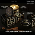 thumbnail image 3 of Vanilla Candle With Cinnamon Strong Scented Soy Candel Clean Non Toxic Velas Aromáticas For Women Gift For Fall Christmas Holidays Pack Of 3 5Oz Decorative Tin Jars With Lids, 3 of 7