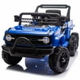thumbnail image 2 of 12V Kids Ride On 6-Wheel electric truck car W/Parents Control, Six-Wheel Suspension, Power display, Searchlight, LED Lights, Music&Bluetooth, USB, MP3&Microphone Ports, Slow start For Kids 3-5, 2 of 8