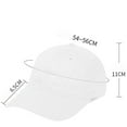 thumbnail image 2 of Hjtefg Children's Denim Baseball Caps and Flat Caps, Comfortable Kids' Headwear, Stylish Sun Hats for Girls, Versatile Letter-Embellished Caps,Color: White Size: One Size, 2 of 2