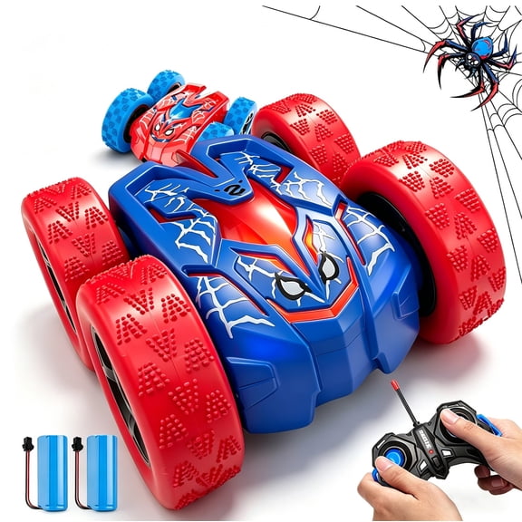 HNH Spider RC Stunt Cars for Kids, 360°Rotating 4WD Remote Control Car, Spider Toys for 3-10 Year Old Boy Girl Birthday Gift