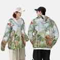 thumbnail image 4 of Balery Watercolor African Animals Wildlife Sudadera ligera de manga larga con capucha y protección solar UPF 50+ para hombre y mujer, ideal para pesca y running-Large, 4 of 7