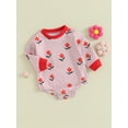 thumbnail image 3 of Emmababy Baby Girls' Floral Print Long Sleeve Jumpsuits, 3 of 9