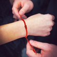 thumbnail image 4 of Tibetan Handmade Red String His and Her Bracelets,Couple Bracelet Friendship Bracelet - Black Red String Thread for Protection-Valentine Christmas Gift Idea for Friend Love Family, 4 of 10