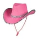 thumbnail image 3 of Sombrero de Vaquero para Mujer, Sombrero , Sombrero para El Sol para Disfraz de , Accesorios de Ropa , Rosado, 3 of 6
