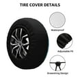 thumbnail image 4 of Gaeub Fantasy Mushrooms 14-17in Tire Cover, Spare Tire Cover, for Camper Caravan, Trailer, Car, Truck, SUV, Jeep - 15 inch, 4 of 9