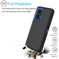thumbnail image 5 of For Motorola Moto G Stylus 5G 2024 Case, Defender Phone Case For Moto G Stylus 5G 2024 6.7",Takfox Heavy Duty Shockproof Rugged Rubber Full Body Protective, 3 in 1 Hybrid Bumper Cover (Black/Blue), 5 of 8