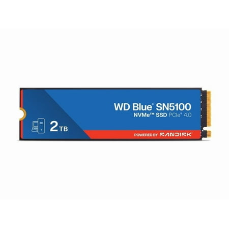 SanDisk WD Blue SN5100 M.2 2280 2TB PCI-Express 4.0 x4 3D NAND Internal Solid State Drive (SSD) - WDS200T5B0E-00CPE0