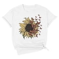 thumbnail image 3 of Graphic Tees for Women T-Shirts Summer Casual Printed Short Sleeve Crew Neck Tee for Women Design-Forward Everyday Wear White XXL, 3 of 3