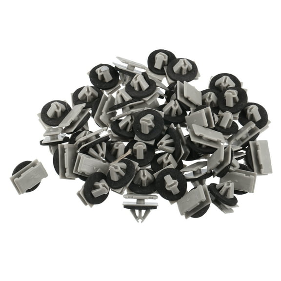 Unique Bargains W Type Trim Clips for Jeep Grand Cherokee 2012-2021 Plastic No.68172491AA Beige 50 Pcs