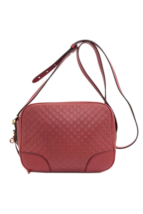 Pre-Owned Gucci 449413 Outlet GG Signature Microssima Long Shoulder Bag Leather Women's GUCCI