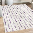 thumbnail image 1 of Arrow Decorative Rug, Hand Drawn Repetitive Sticks Pattern Vintage Tribal Illustration Art Print, Quality Carpet for Bedroom Dorm and Living Room, 6 Sizes, Dark Purple, by Ambesonne, 1 of 4