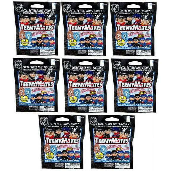 NHL TeenyMates Hockey Series 1 LOT of 8 Mystery Packs