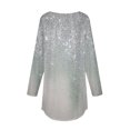 thumbnail image 5 of WREESH Womens Fashion Tunic Tops Loose Round Neck Printed Blouses Long Sleeve T-Shirts Tops Pullover Sky Blue, 5 of 5