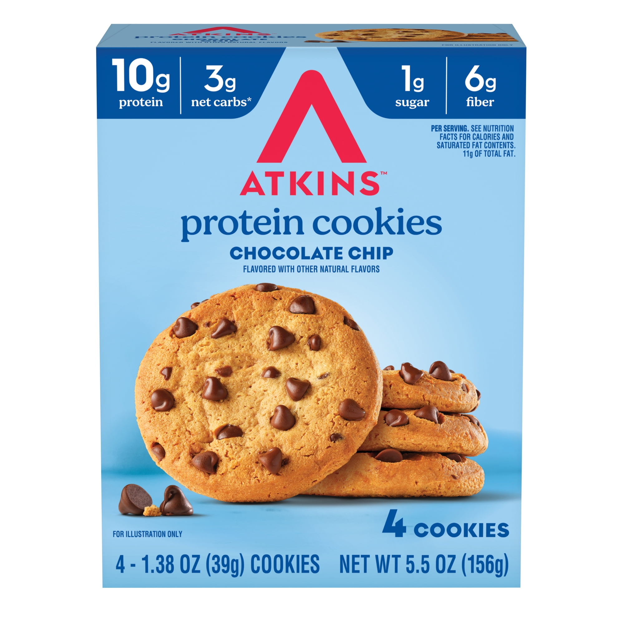 Atkins Chocolate Chip Cookie 4PK