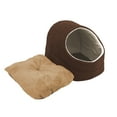 thumbnail image 6 of GOOPAWS Covered Cat & Dog Bed, Coffee, 6 of 7