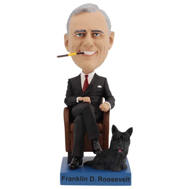 Figura coleccionable con cabeza oscilante Royal Bobbles Franklin D. Roosevelt