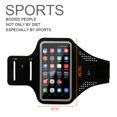 thumbnail image 2 of Hukapapa Bolso para el brazo para teléfono móvil para deportes al aire libre, funda para el brazo, bolso para el brazo para fitness, cinturón para el brazo impermeable de licra ultrafino.Negro, 2 of 5