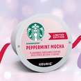 Starbucks KCup Coffee Pods, Peppermint Mocha Naturally Flavored Coffee