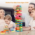 thumbnail image 2 of POINTERTECK Wooden Blocks Stacking Game with Storage Bag  Toppling Colorful Tower Building Blocks Balancing Puzzles Montessori Toys Learning Sorting Family Games Educational Toys Gifts fo, 2 of 7