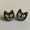Cat, variant on Halloween Horror Black Cat Ghost Pumpkin Skull Wooden Stud Earrings for Women