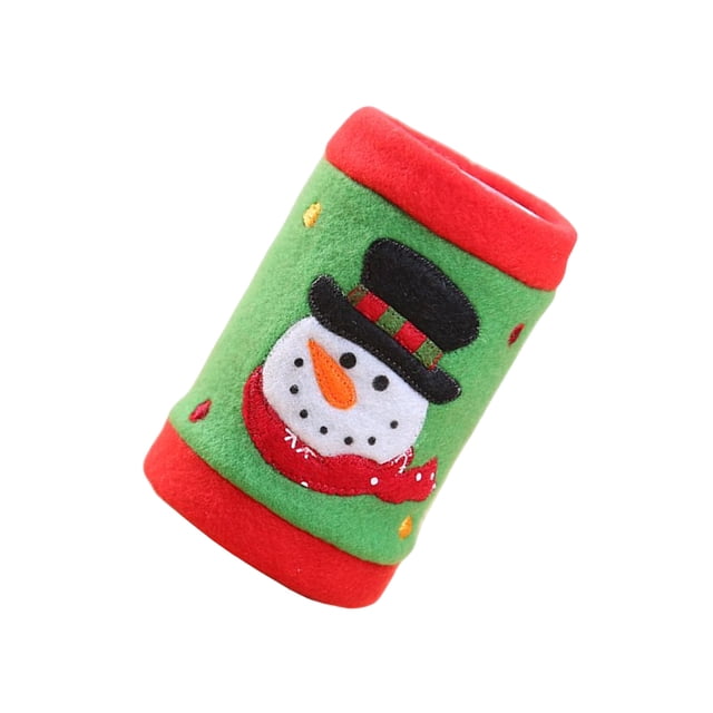 Cateissary Botella de vino de Navidad, cubierta antipolvo, bebida navideña, polar protector de Navidad, bolsa Universal para botella de vino, Kits de decoración para fiestas Muñeco de nieve