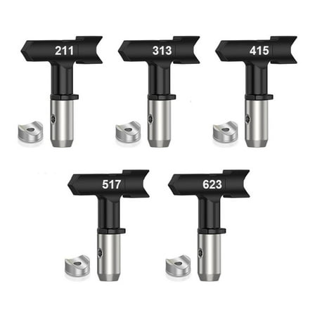 AOOOWER Multiuse Sprayer Tips For Paint Machines 5PCS Sprayer Nozzle Stable Construction For Craft Decoration Furniture Coatings