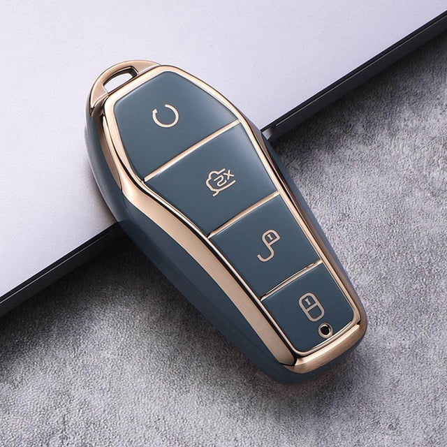 tredstone Auto Key Fob Cover Protector for Byd Atto 3 Replace High Quality Gray
