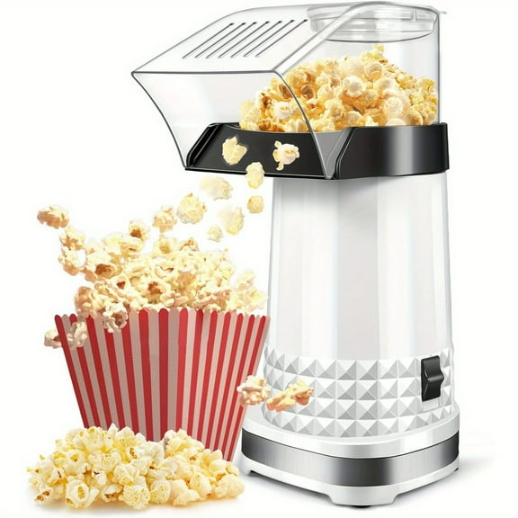 Automatic Large-Capacity Popcorn Maker - Quick Heating, Ball-Shaped Popcorn, Ideal for Home, Parties & Movie Nights - Easy to Clean & Durable